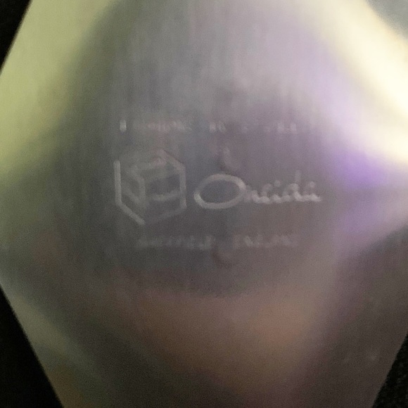 Oneida Vintage Necklace Pendant Stainless Steel Geometric - Picture 3 of 3